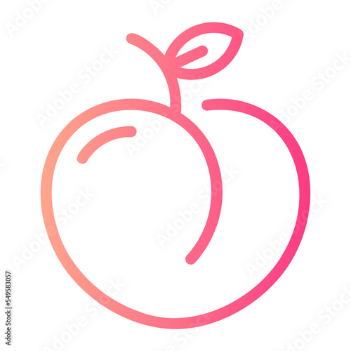 peach gradient icon