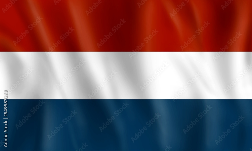 Fototapeta premium The flag of Holland or the Netherlands.