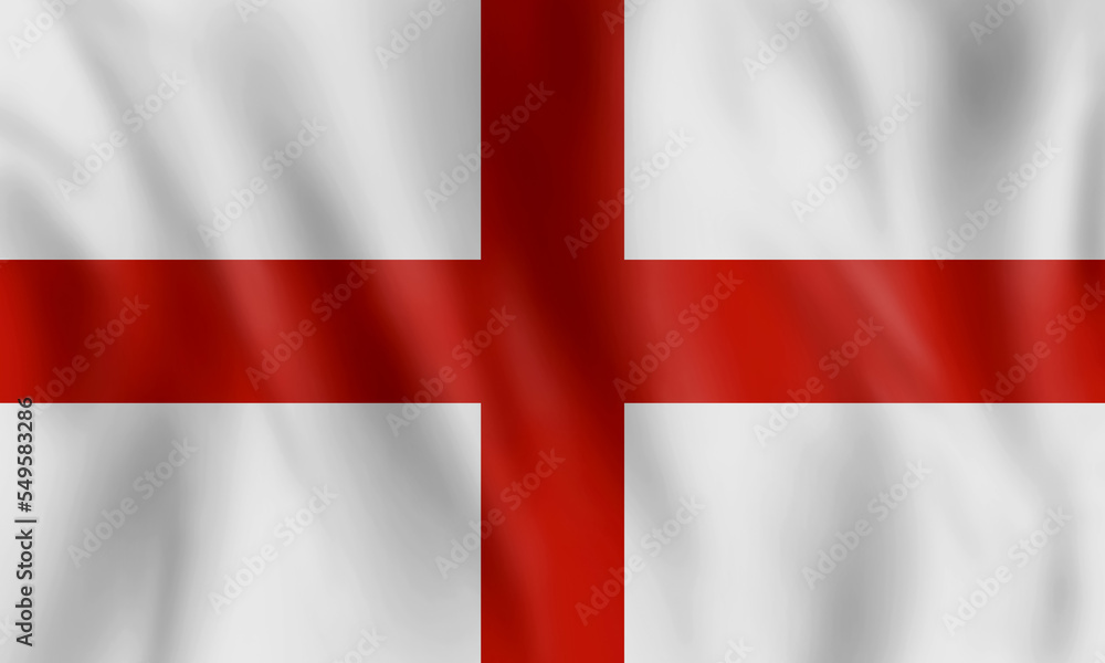 Obraz premium Illustration 3d of England flag