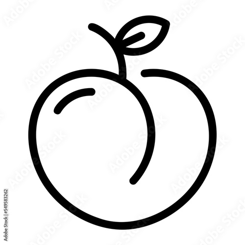 peach line icon