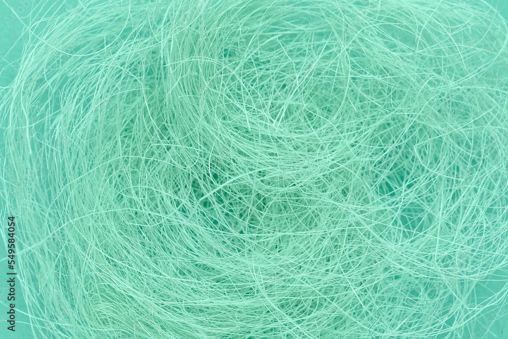 Obraz premium Texture of mint fibers, closeup view