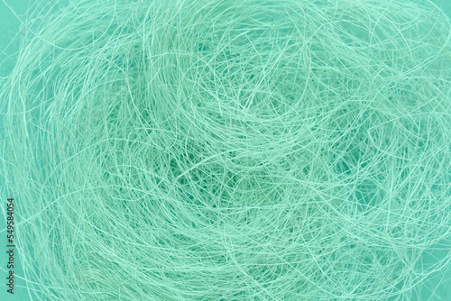 Texture of mint fibers, closeup view
