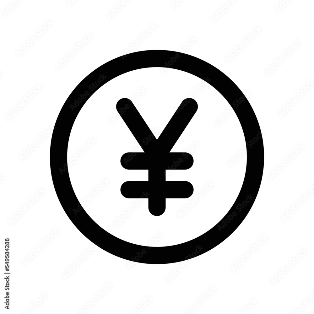 Yen icon - vector illustration . Yen, Yuan, Currency, Cash, Coin, Finance, Money, line, outline, icons . Yen icon - vector illustration . Yen, Yuan, Currency, Cash, Coin, Finance, Money, line, outline, icons .