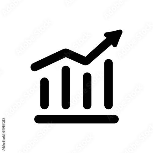 Graph icon - vector illustration . Analysis, Analytics, Chart, Graph, Growth, increase, Report, Statistics, Business, line, outline, icons .