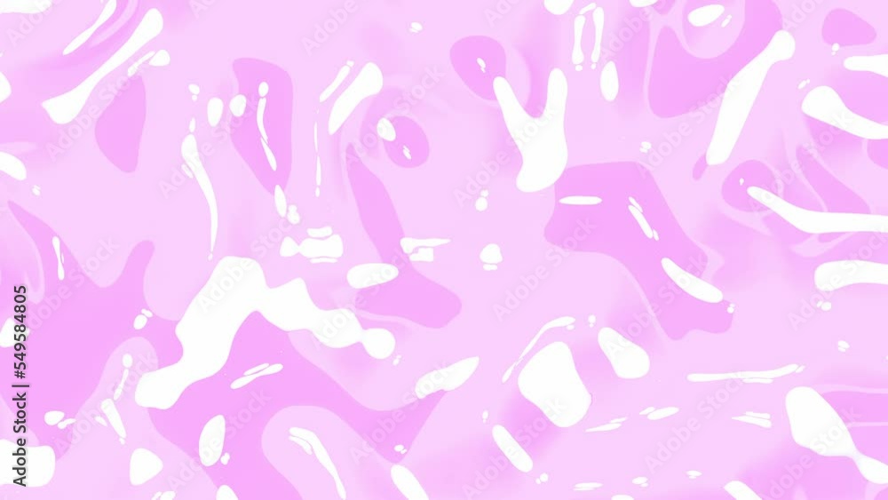 Abstract smooth pink liquid motion background. Animation seamless loop. 3D Render. Abstract smooth pink liquid motion background. Animation seamless loop. 3D Render.