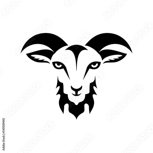 goat logo icon design vector