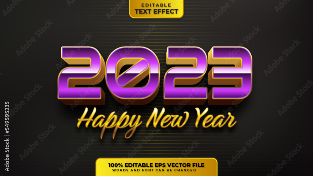 Happy New Year Text Effect