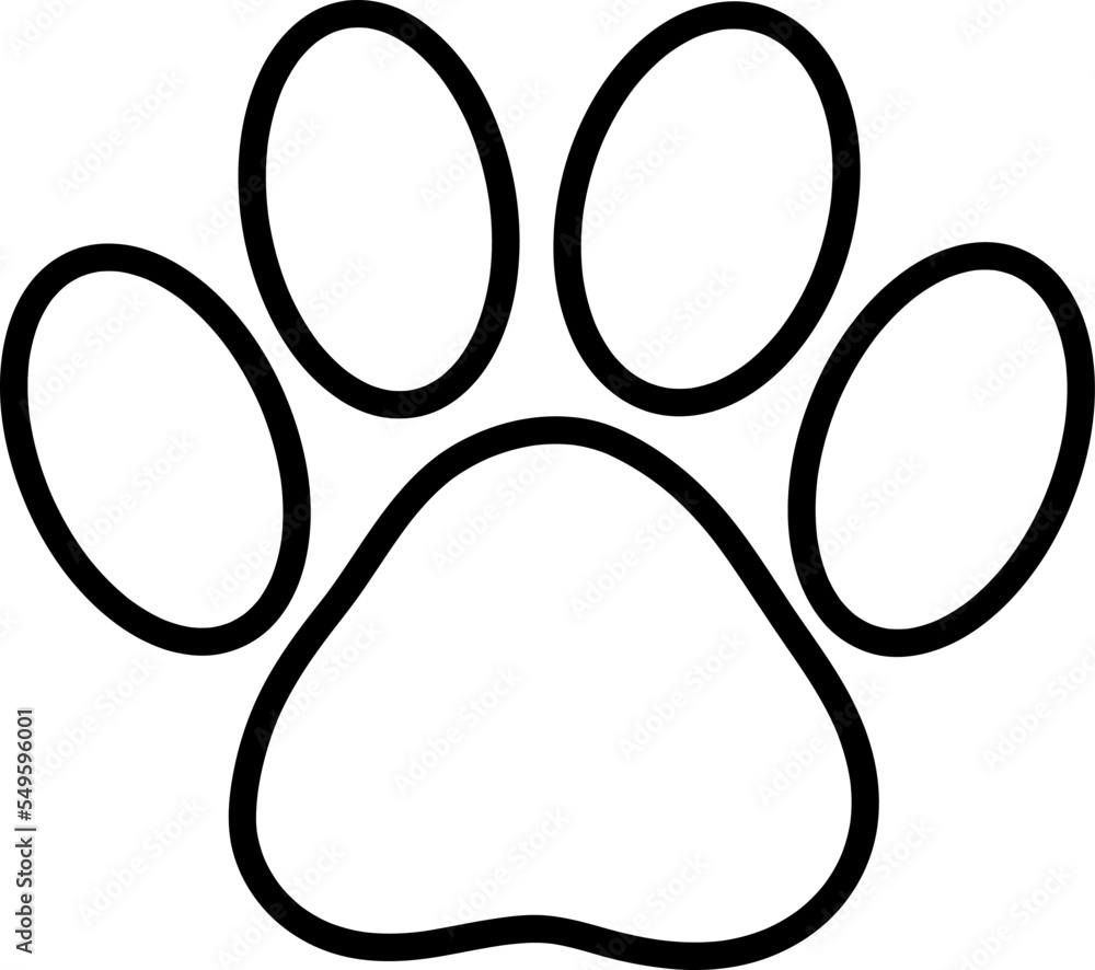 paw vector icons line art on white background..eps paw vector icons line art on white background..eps