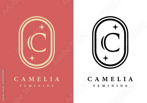 Letter C logo, perfect for salons, spas, and others.