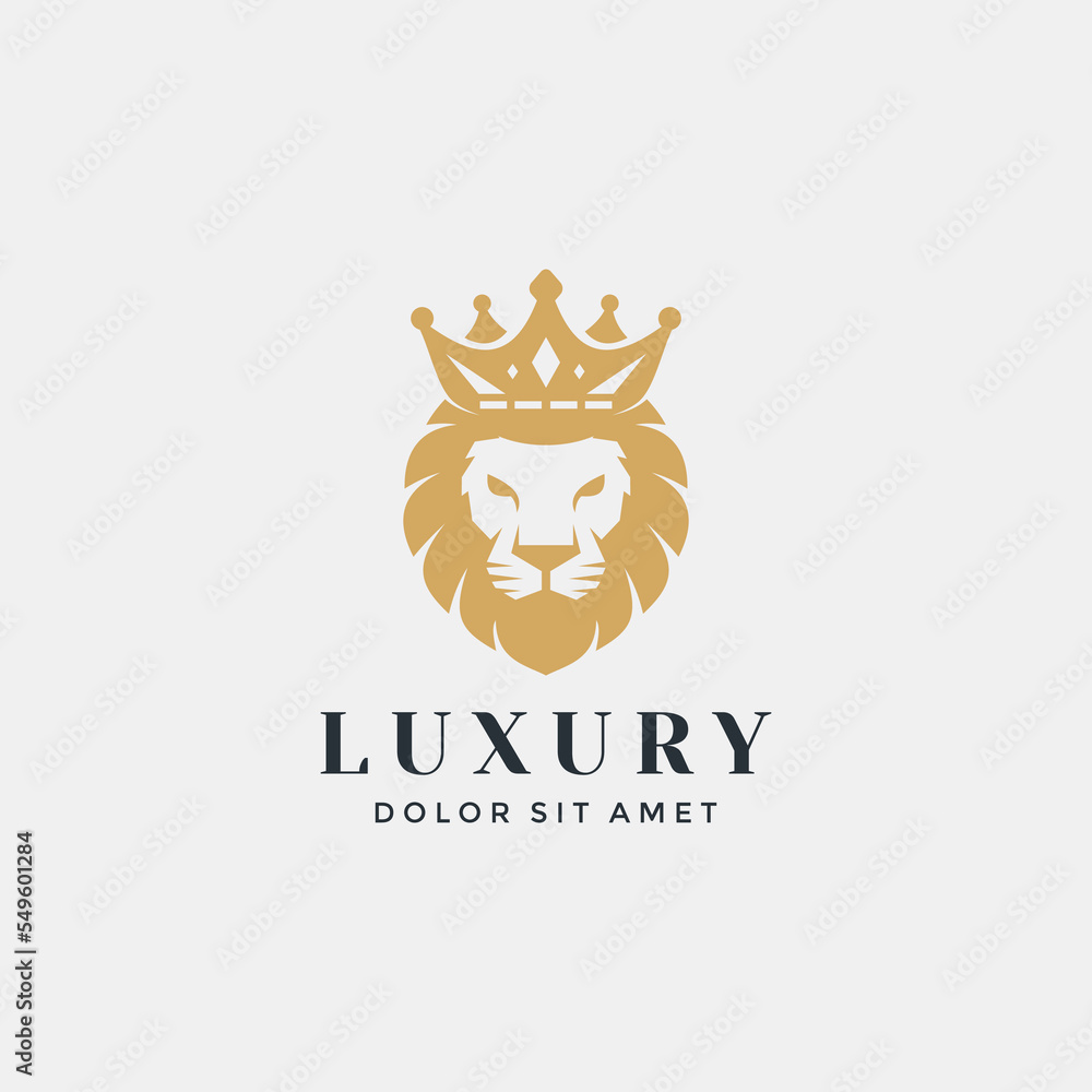 Lion head logo template vector icon Lion head logo template vector icon