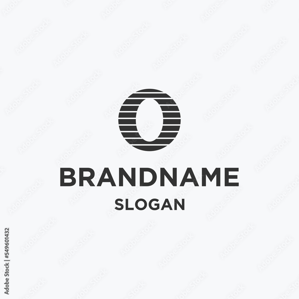 Letter o logo icon flat design template Letter o logo icon flat design template