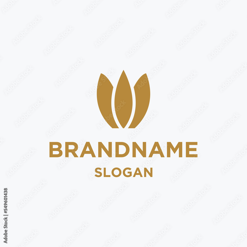 Obraz premium Lotus logo icon flat design template