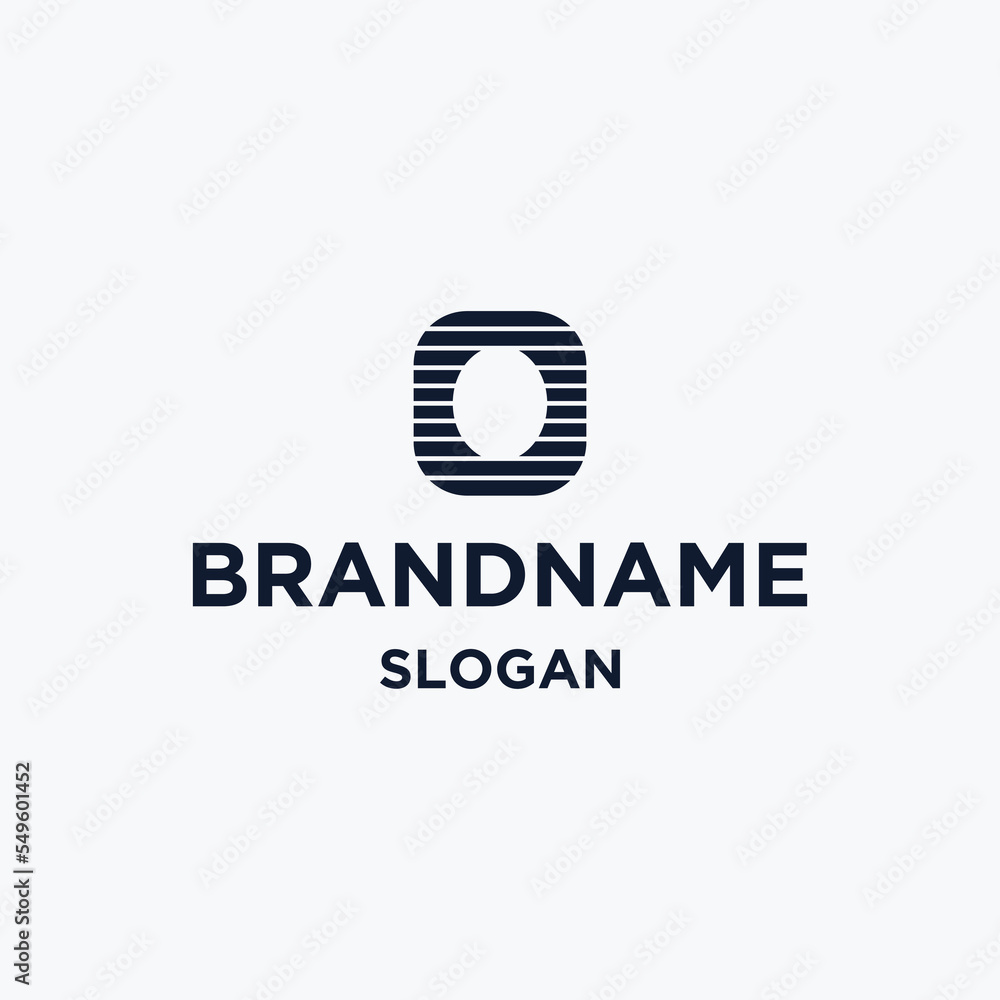 Obraz premium Letter o logo icon flat design template