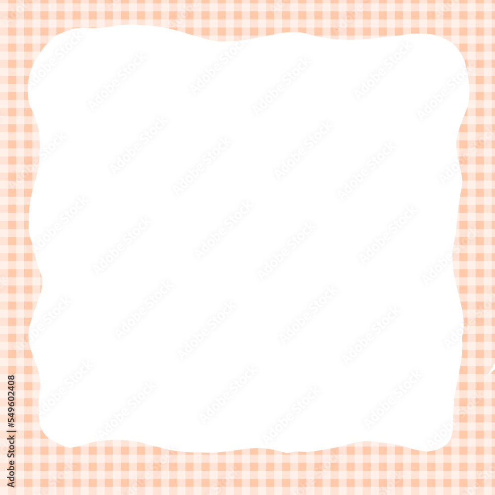 Obraz premium photo frame pink grid pattern