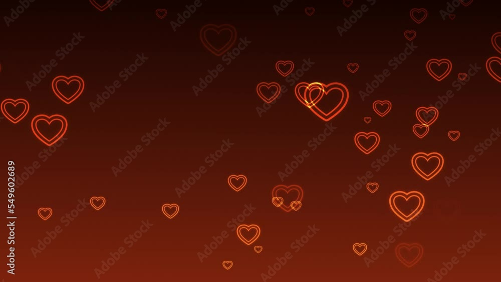 Animation with many hearts appearing Animation with many hearts appearing