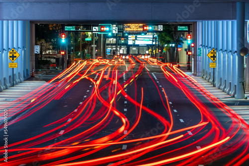 Tampa Convention Center Light Trails