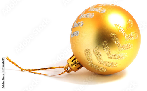 Christmas decoration on white