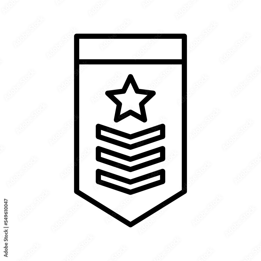 Military rank icon symbol design templates Military rank icon symbol design templates
