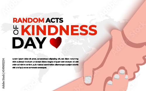 Random Acts Kindness Day Vector Art. Suitable for social media post and etc.