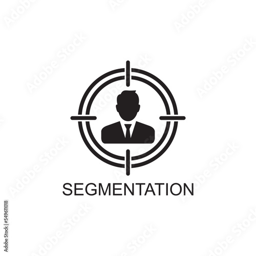 segmentation icon , business icon vector