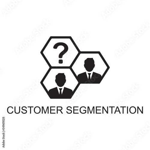 costumer segmentation icon , business icon