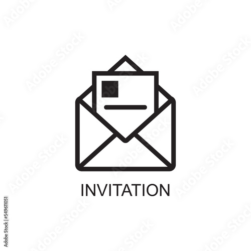 invitation icon , business icon vector