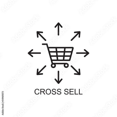 cross sell icon , business icon
