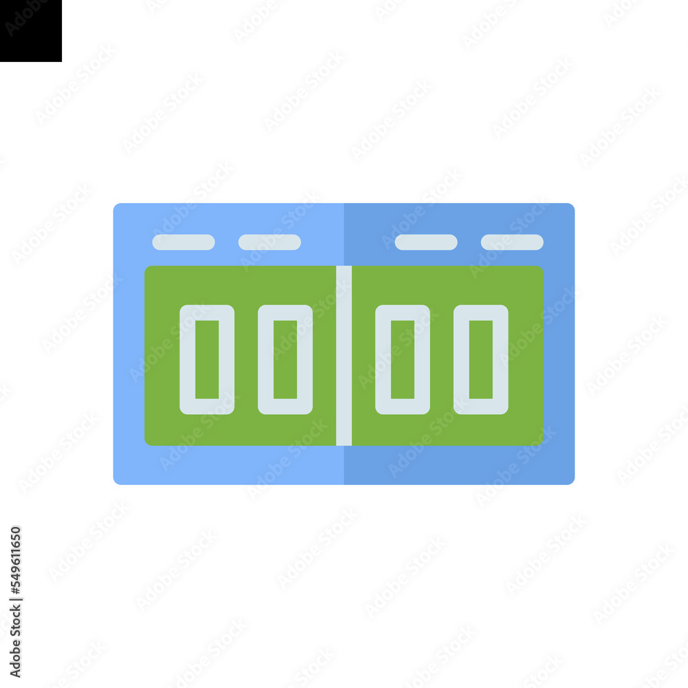 Scoreboard icon vector Scoreboard icon vector
