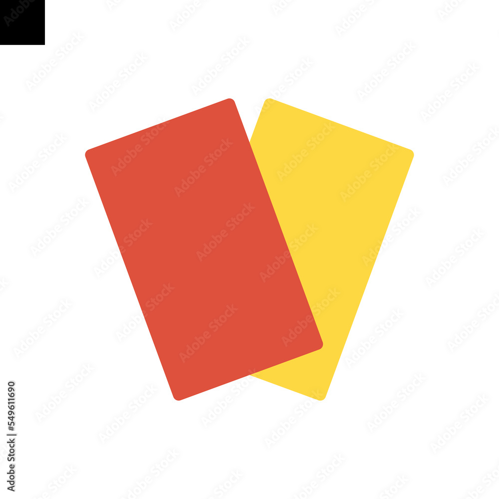 referee yellow and red cards for sport design referee yellow and red cards for sport design
