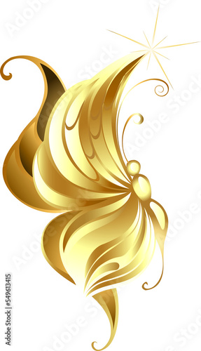 golden butterfly jewel