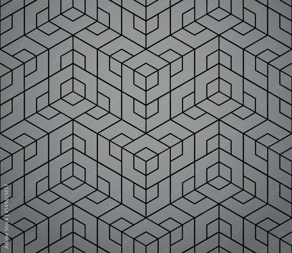 The geometric pattern with lines. Seamless vector background. Black and gray texture. Graphic modern pattern. Simple lattice graphic design The geometric pattern with lines. Seamless vector background. Black and gray texture. Graphic modern pattern. Simple lattice graphic design