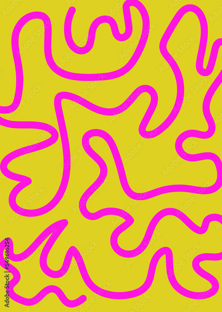 Bright Colour Squiggly Lines Background Bright Colour Squiggly Lines Background