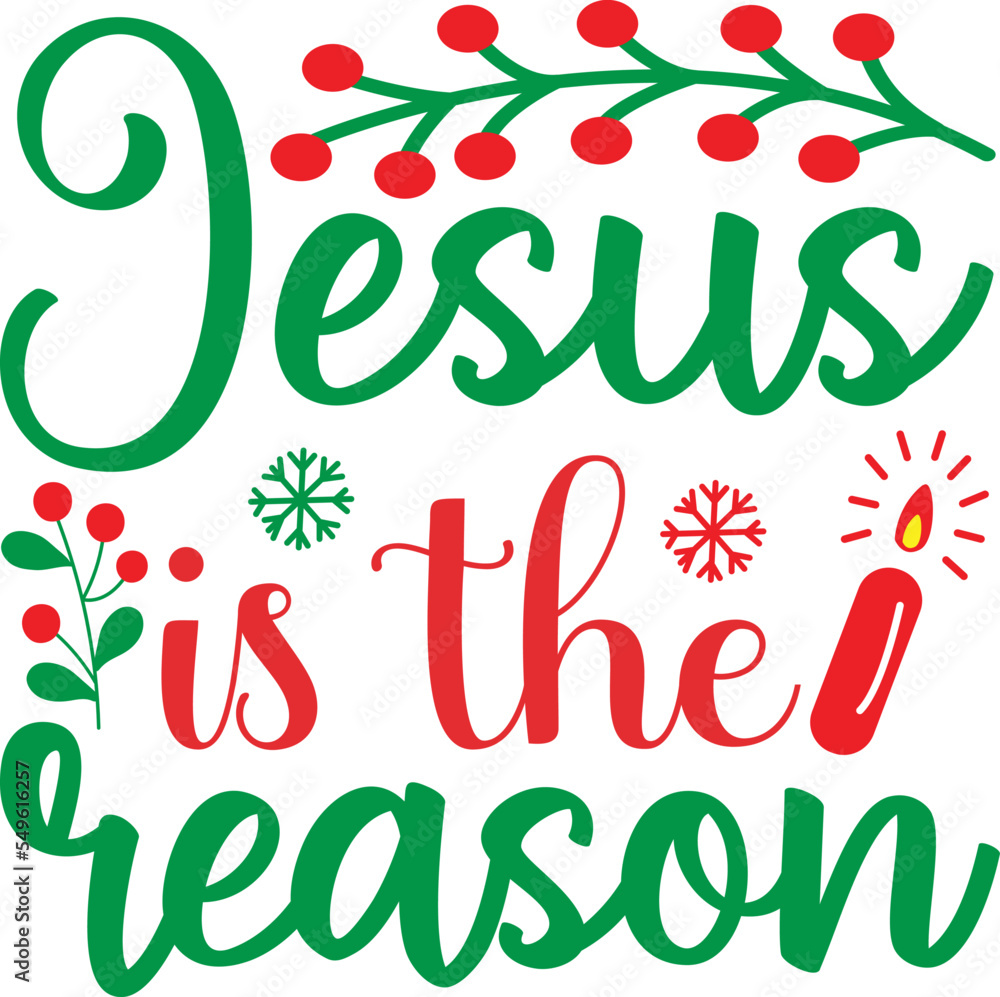 Naklejka premium Christmas SVG Design
