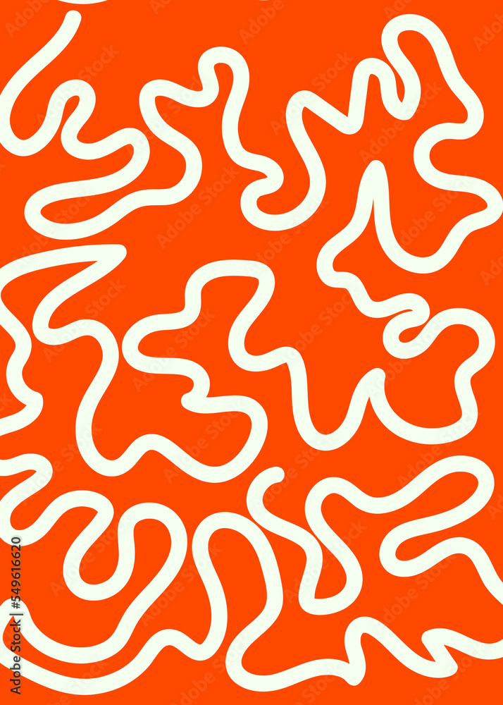 Bright Colour Squiggly Lines Background Bright Colour Squiggly Lines Background