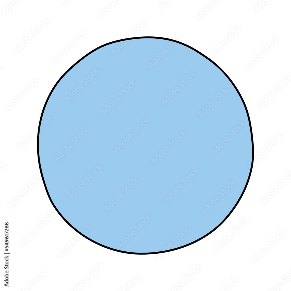 Hand drawn circles label Hand drawn circles label