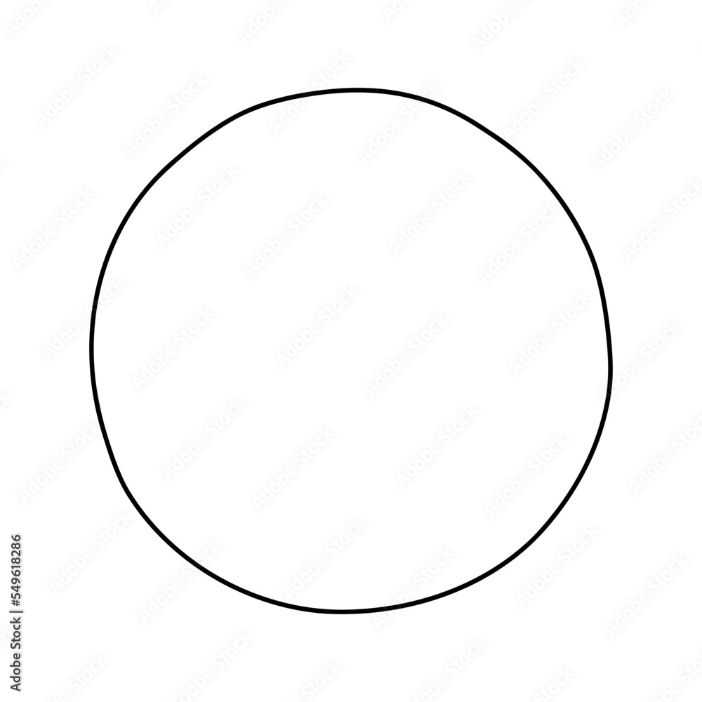 Hand drawn circles label Hand drawn circles label