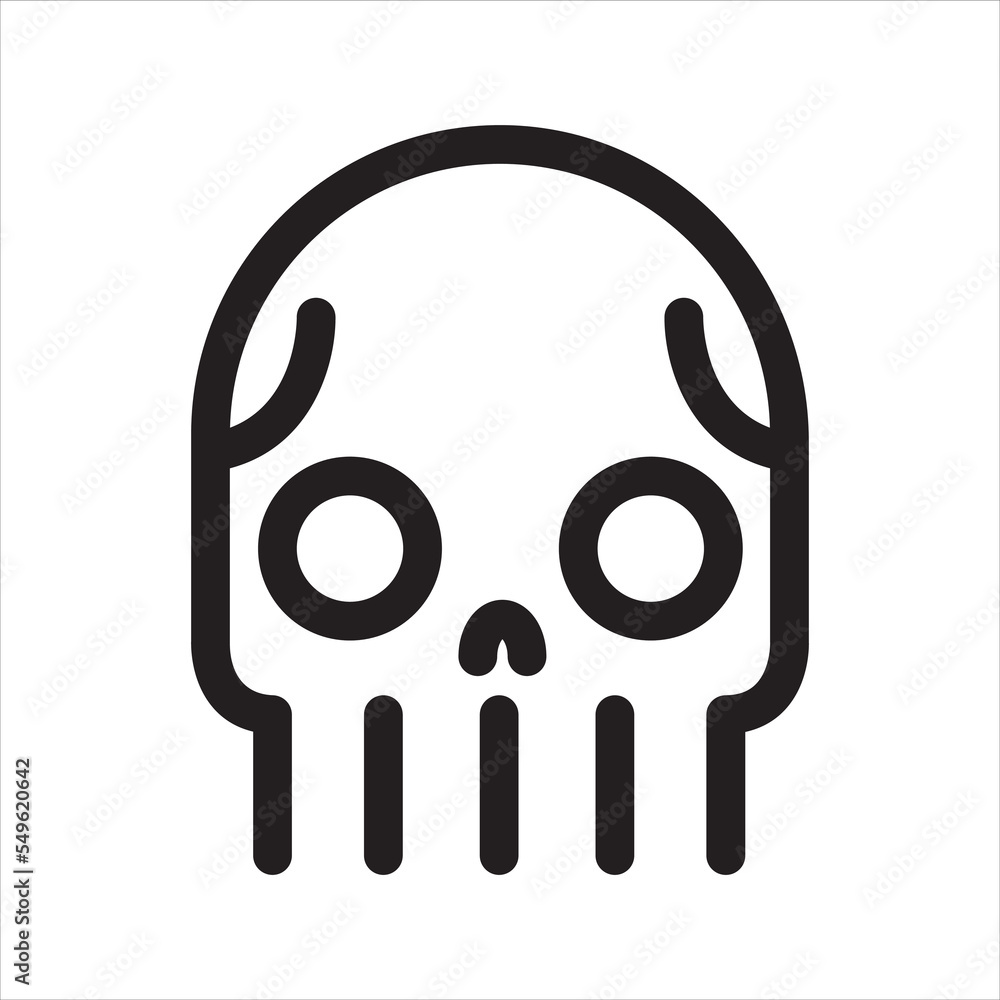 Crossbones, death skull icon. Skull icon. Vector and glyph Crossbones, death skull icon. Skull icon. Vector and glyph
