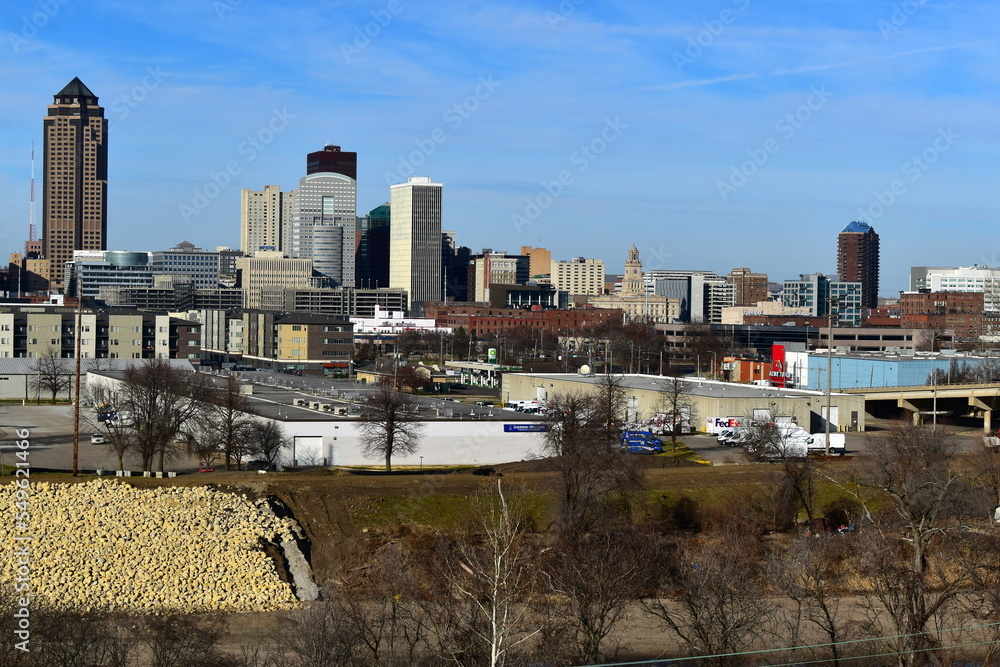 Des Moines Skyline from EMC Overlook at MacRae Park Des Moines Skyline from EMC Overlook at MacRae Park