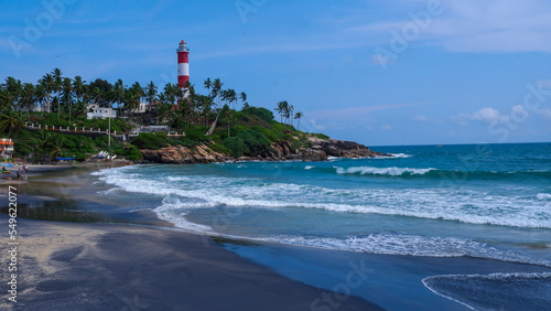 Kovalam lighthouse, Kerala, India photo