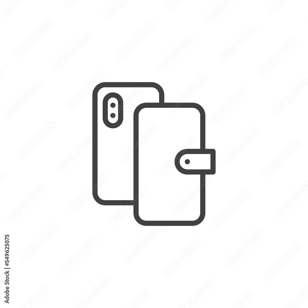 Cell Phone case line icon Cell Phone case line icon