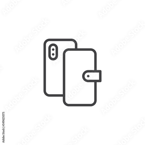 Cell Phone case line icon