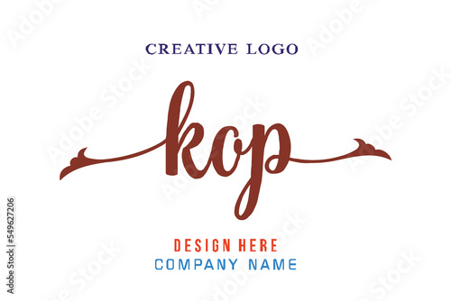 KOP lettering, perfect for company logos, offices, campuses, schools, religious education