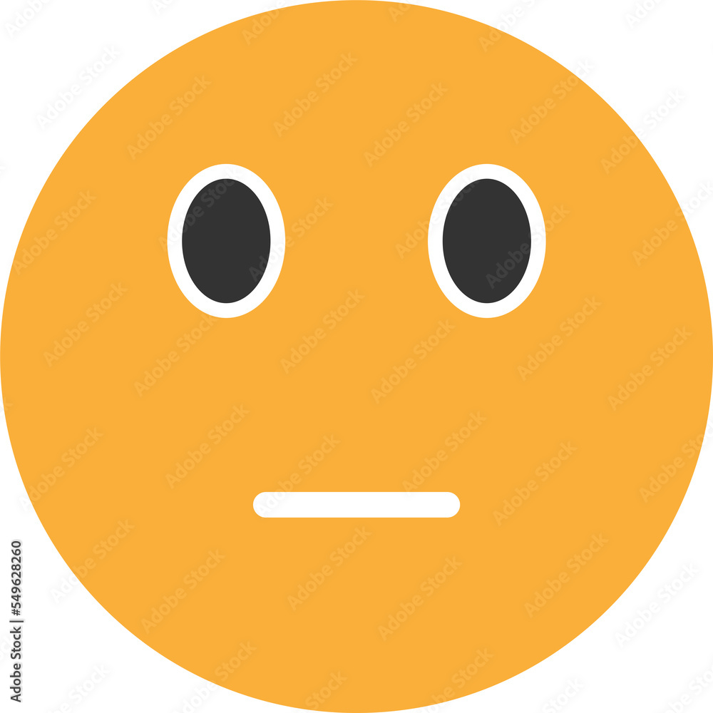 Fototapeta premium Neutral face icon