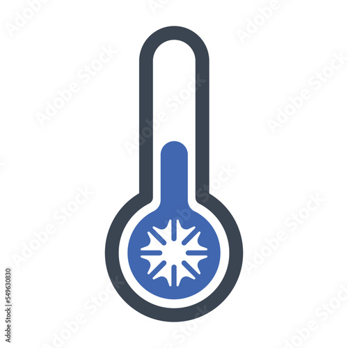 Cold temperature icon