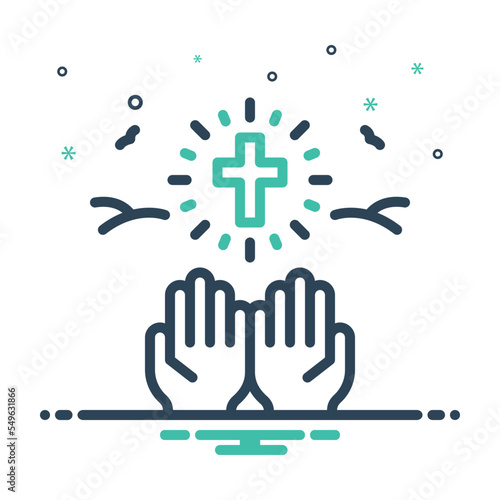 Mix icon for christian