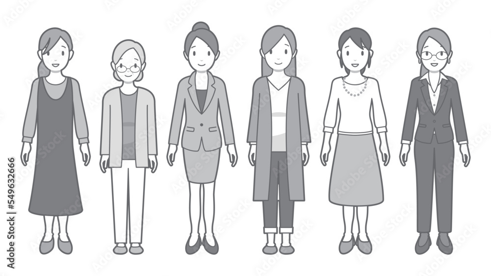 女性のベクターイラスト 女性のベクターイラスト