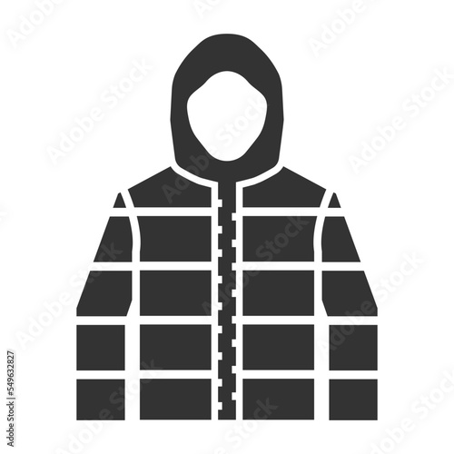 Winter jacket icon