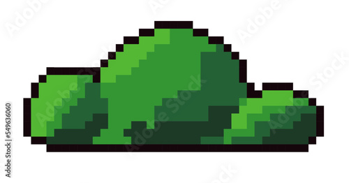 Pixelated shrubs or bushes for game setting icon