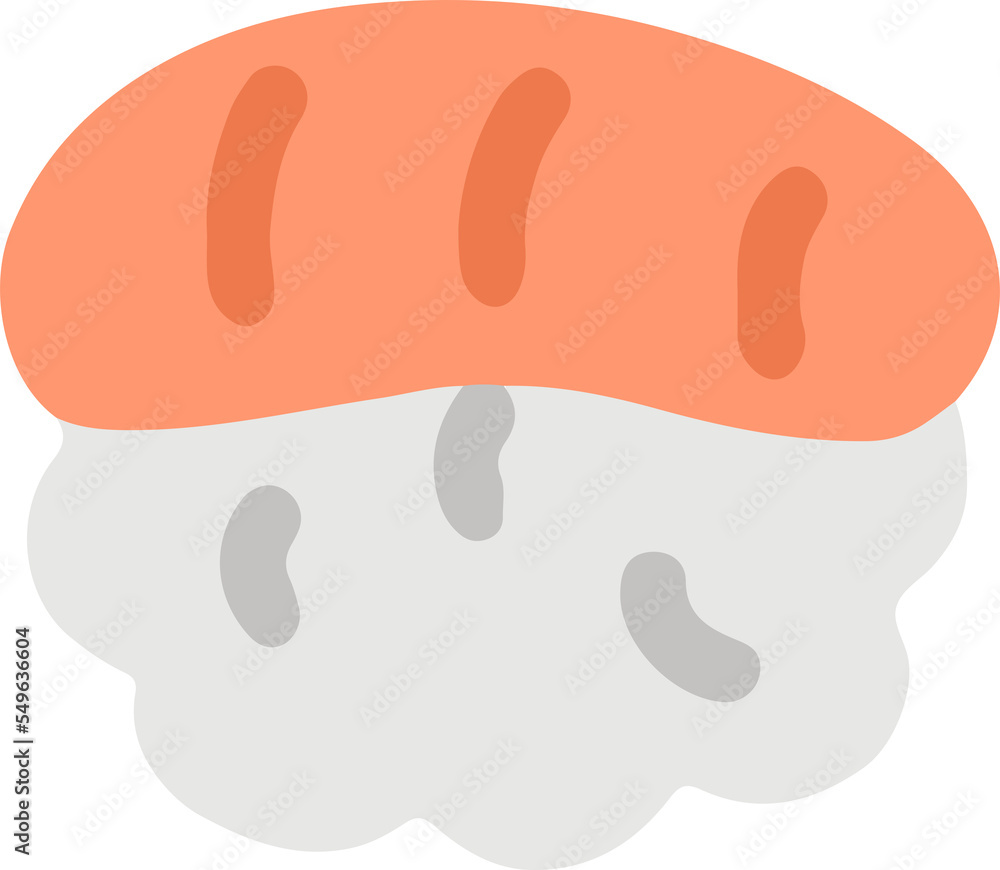 hand draw japanese food doodle