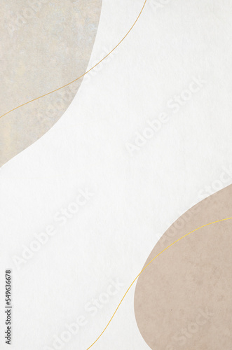 Abstract modern frame pattern with Japanese washi paper texture background. Japanese modern backdrop.